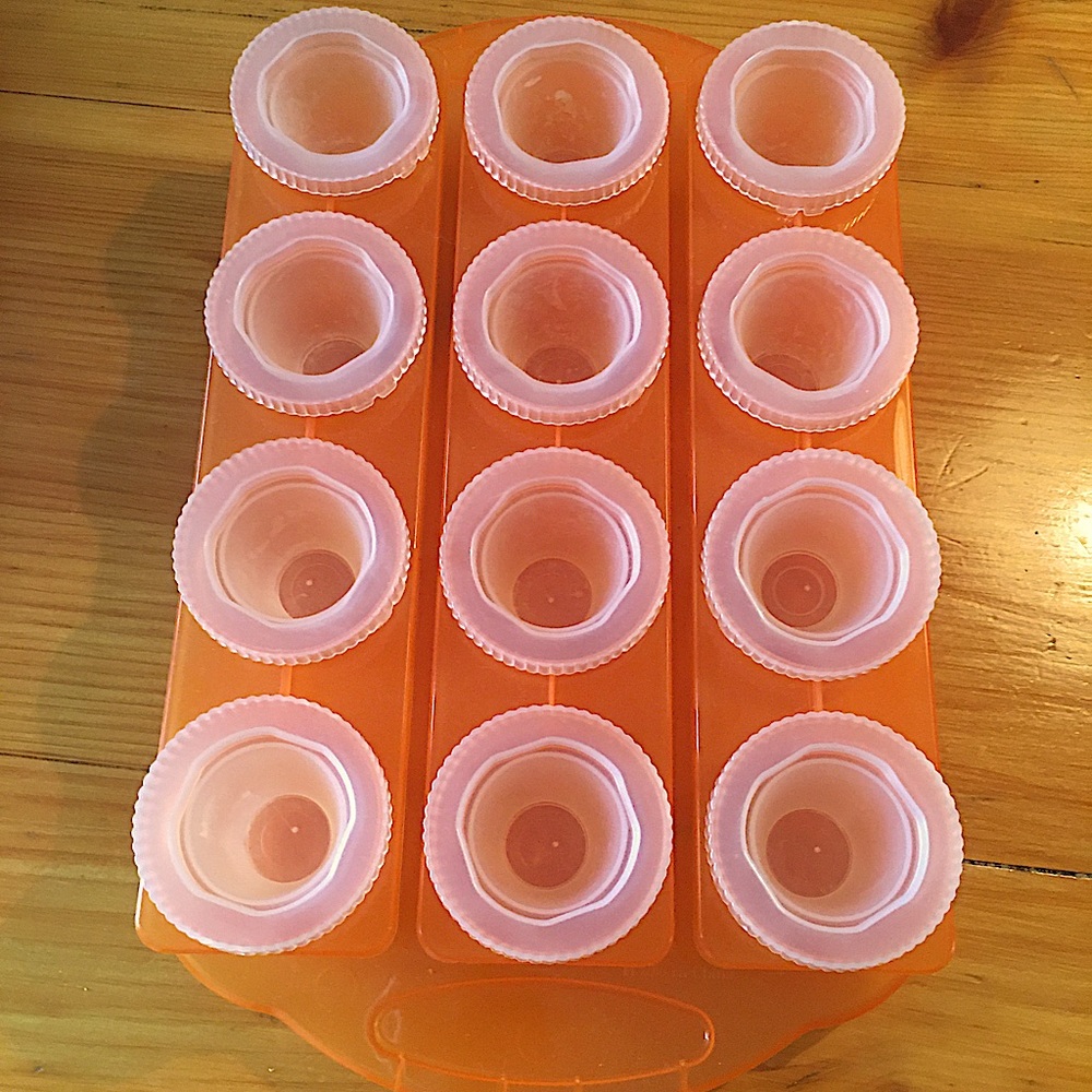 Ice Tray for making frozen shot glasses. Used once
